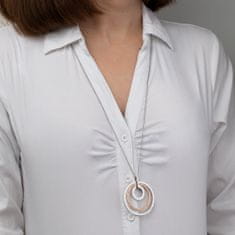 Lotus Style Prepoznavna dvobarvna ogrlica s cirkoni Urban Woman LS2090-1 / 2
