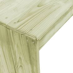 Greatstore Barska miza 170x60x110 cm impregnirana borovina