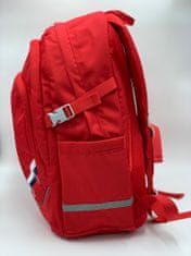 Klarion Praktična ergonomska rdeča šolska torba Eva