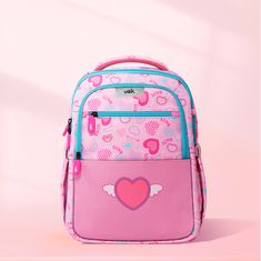Klarion Čudovita ergonomska roza šolska torba Amálka - komplet