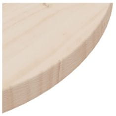 shumee Mizna plošča Ø80x2,5 cm trdna borovina