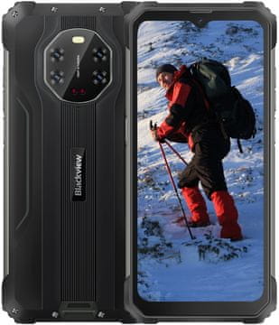 Blackview BV8800 pametni telefon, 8 GB/128 GB, nočna IR kamera, črn