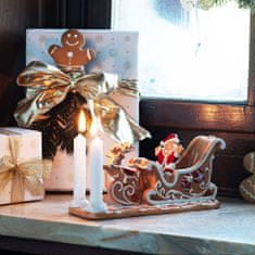 Villeroy & Boch Božični okrasni svečnik iz kolekcije WINTER BAKERY DECORATION Gingerbread sled +