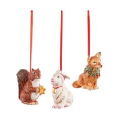 Villeroy & Boch Set božičnih okraskov NOSTALGIC ORNAMENTS Živali 3 kom