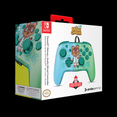 PDP Faceoff Deluxe+ Audio Wired Controller Animal Crossing žični plošček