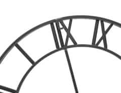 Malatec Kovinska retro stenska ura – črna 47cm