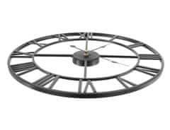 Malatec Kovinska retro stenska ura – črna 47cm
