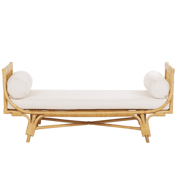 Beliani Naravna klop iz ratana BALLAO