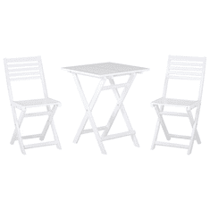 Beliani Beli vrtni bistro set zložljive mize in stolov FIJI