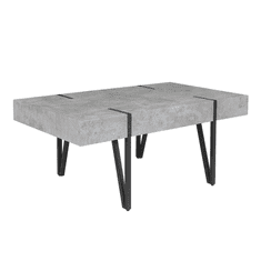 Beliani Kavna mizica v svetlo sivem/betonskem odtenku ADENA