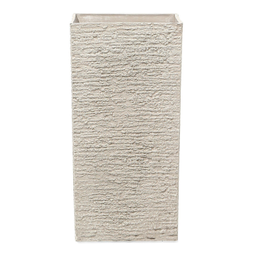 Beliani Bež okrasni lonec 35x35x70 cm GAZA