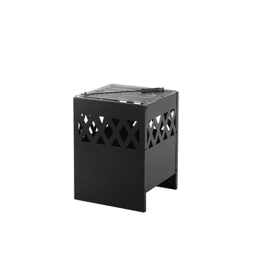 Beliani Prenosni kamin iz črnega jekla SHIGA