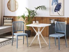Beliani Komplet 2 vrtnih stolov modre barve SERSALE