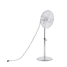 Beliani Srebrni stoječi ventilator TRENT