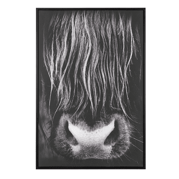 Beliani Slika v okvirju 63 x 93 cm črna GALEATA