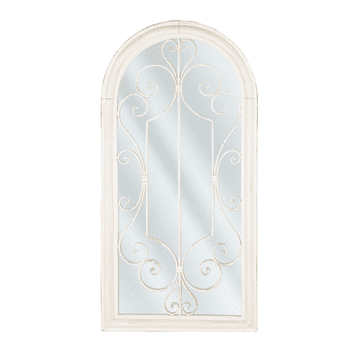 Beliani Stensko ogledalo 49 x 97 cm, belo CAMPEL