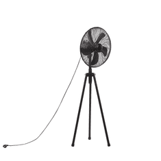 Beliani Črni talni ventilator TWEED