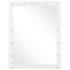 Beliani Stensko ogledalo LED 50 x 60 cm belo ODENAS