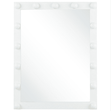 Beliani Stensko ogledalo LED 50 x 60 cm belo ODENAS