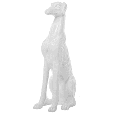 Beliani Dekorativna figurica bela 80 cm GREYHOUND