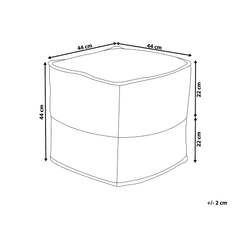 Beliani Tabure rumen 44 x 44 cm KIRAMA