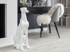 Beliani Dekorativna figurica bela 80 cm GREYHOUND