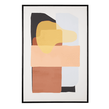 Beliani Uokvirjena slika na platnu 63 x 93 cm večbarvna RAVALLE