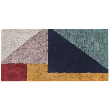 Beliani Bombažna preproga 80 x 150 cm večbarvna JALGAON