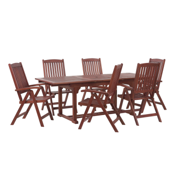 Beliani Vrtni set iz akacijevega lesa TOSCANA