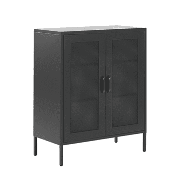 Beliani Črna jeklena komoda WAKATIPU