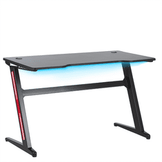 Beliani RGB LED igralna miza 120 x 60 cm črna DARFUR