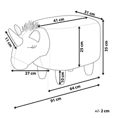 Beliani Beli stolček UNICORN