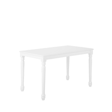 Beliani Jedilna miza bela 120 x 75 CARY