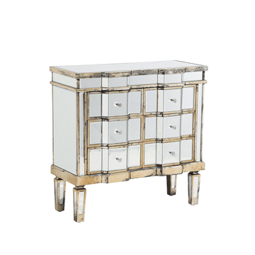 Beliani Komoda z učinkom ogledala MOZELA