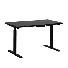 Beliani Električno nastavljiva pisalna miza 130 x 72 cm črna DESTIN II