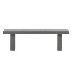 Beliani Betonska vrtna klop 150 x 40 cm siva TARANTO