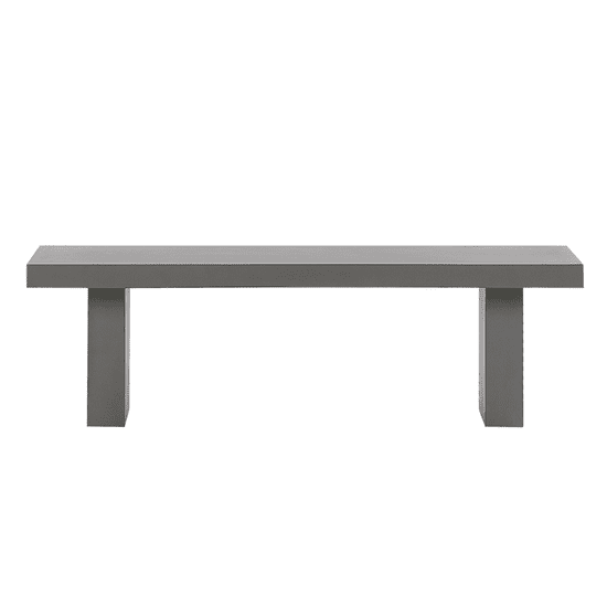 Beliani Betonska vrtna klop 150 x 40 cm siva TARANTO