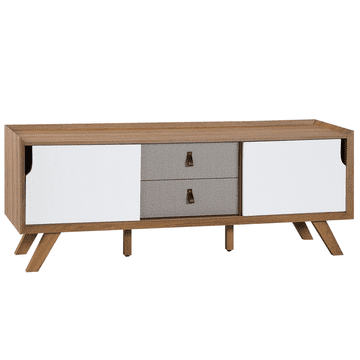 Beliani TV mizica bela / svetel les ACTON