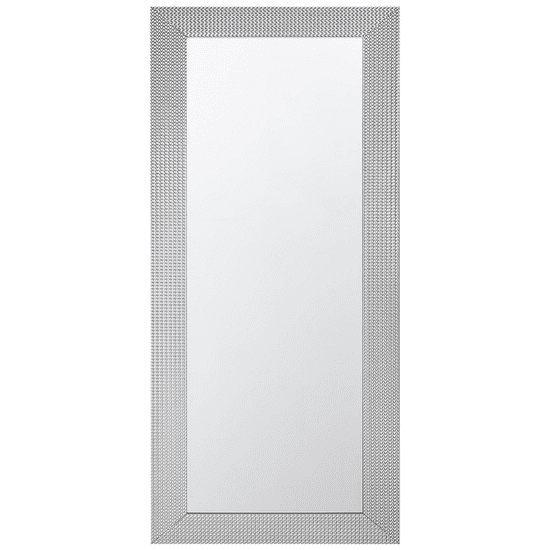 Beliani Srebrno stensko ogledalo 50 x 130 cm DERVAL