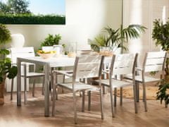 Beliani Komplet 6 jedilnih stolov bele barve VERNIO