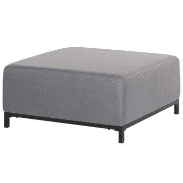 Beliani Vrtni stolček sive barve s črno ROVIGO