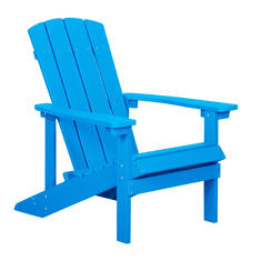 Beliani Vrtni stol v modri barvi ADIRONDACK