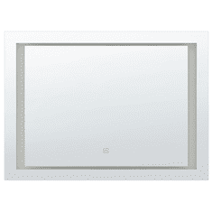 Beliani Pravokotno ogledalo LED 80 x 60 cm EYRE