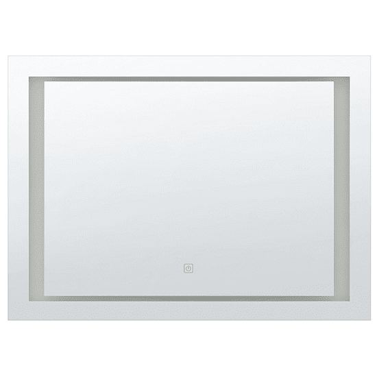 Beliani Pravokotno ogledalo LED 80 x 60 cm EYRE