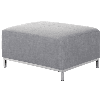 Beliani Svetlo siv oblazinjen stolček OSLO