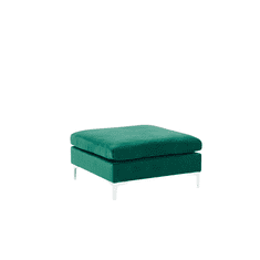 Beliani Žametni stolček zelene barve EVJA