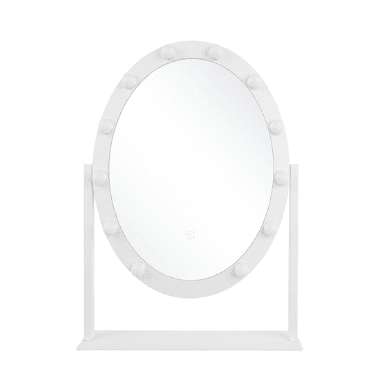 Beliani LED ogledalo 50 x 60 cm belo ROSTRENEN
