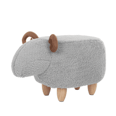 Beliani Otroški sivi stolček LAMB