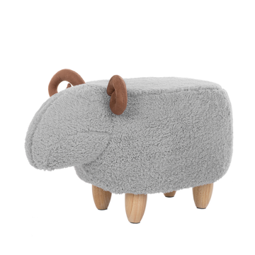 Beliani Otroški sivi stolček LAMB