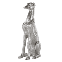 Beliani Dekorativna srebrna figurica 80 cm GREYHOUND